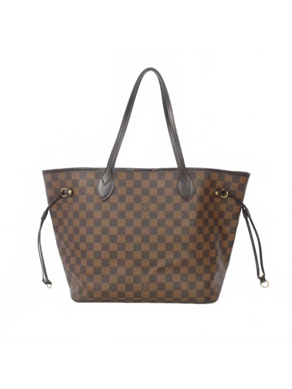 Louis Vuitton Neverfull MM Damier Tote Purse Brown